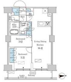 パークアクシス品川天王洲アイル 815 間取り図