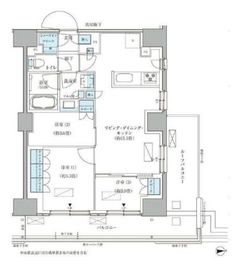 パークアクシス品川天王洲アイル 814 間取り図