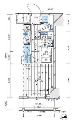 メインステージ横濱阪東橋 6階 間取り図