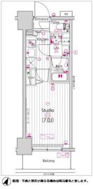 ガーラ・リバースクエア横濱南 4階 間取り図