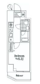 AZEST関内 8階 間取り図