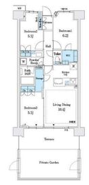 パークホームズ茅ヶ崎中央公園 1階 間取り図