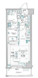 デュオステージ中野 4階 間取り図