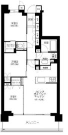 パークシティ高田馬場 6階 間取り図