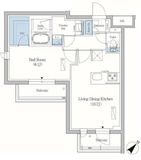 プライムブリス品川旗の台 410 間取り図