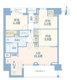 ザ・パークハウス東品川 3階 間取り図