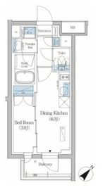 プライムブリス品川旗の台 107 間取り図