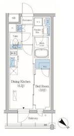 プライムブリス品川旗の台 105 間取り図