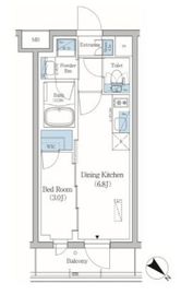 プライムブリス品川旗の台 101 間取り図