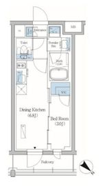 プライムブリス品川旗の台 104 間取り図