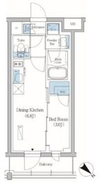 プライムブリス品川旗の台 306 間取り図