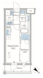 プライムブリス品川旗の台 406 間取り図