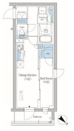 プライムブリス品川旗の台 401 間取り図