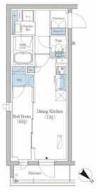 プライムブリス品川旗の台 308 間取り図