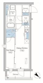 プライムブリス品川旗の台 408 間取り図