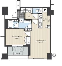 ザ・神宮前レジデンス 8階 間取り図