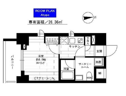 ステージファースト上野 5階 間取り図