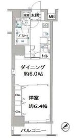 日神デュオステージ浅草三筋 6階 間取り図