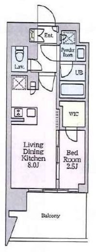 クレストコート東陽町 306 間取り図