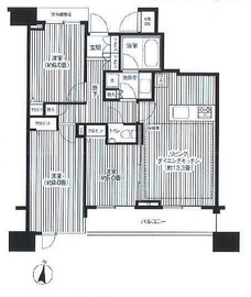 HF白金高輪レジデンス 1002 間取り図