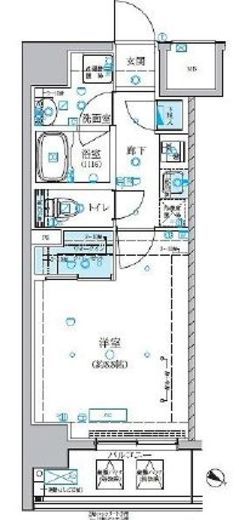 ベルシード横濱大通り公園 5階 間取り図