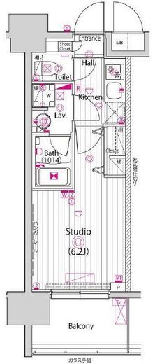 グランド・ガーラ川崎西口 15階 間取り図