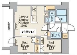 Garden Xavis南蒲田 (ガーデンザヴィス南蒲田) 1202 間取り図