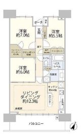 パークスクエア相模大野タワー＆レジデンス 17階 間取り図