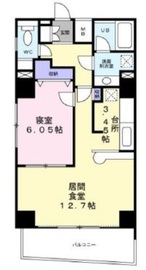 アクトフォルム武蔵小山 503 間取り図