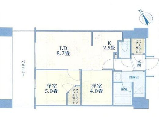 アウルタワー 22階 間取り図