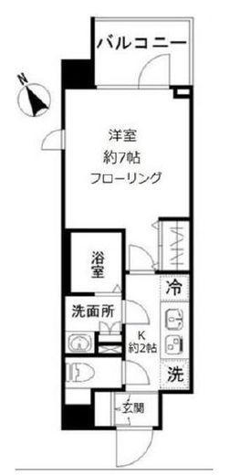 エヌステージ赤羽志茂 707 間取り図