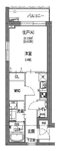 LaLa nishiazabu 201 間取り図