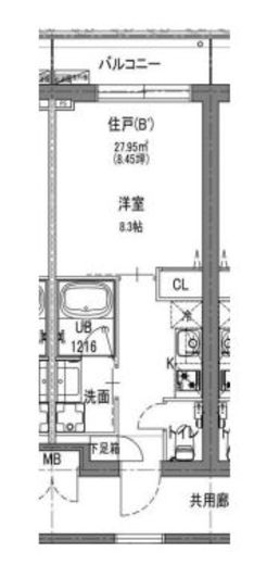 LaLa nishiazabu 303 間取り図