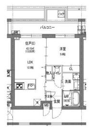 LaLa nishiazabu 402 間取り図