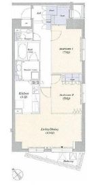 デュオフラッツ赤坂 603 間取り図
