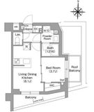 コンフォリア・リヴ永福町 407 間取り図