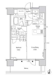 ザ・パークハビオ代々木 604 間取り図