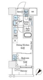 パークアクシス横浜伊勢佐木町通り 309 間取り図