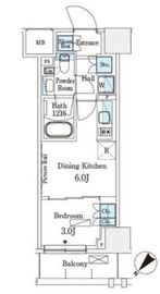 パークアクシス横浜伊勢佐木町通り 1006 間取り図