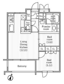 nido SAKURAGAOKA 305 間取り図