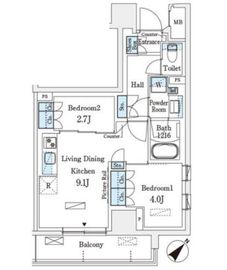 パークアクシス横浜伊勢佐木町通り 721 間取り図