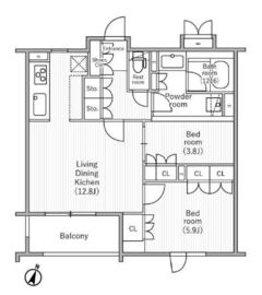 nido SAKURAGAOKA 303 間取り図