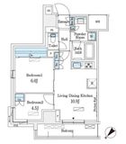 パークアクシス横浜伊勢佐木町通り 1001 間取り図