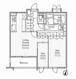 nido SAKURAGAOKA 309 間取り図