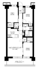 アトラスシティ千歳烏山グランスイート杜の棟 3階 間取り図