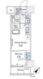 パークアクシス横浜伊勢佐木町通り 319 間取り図