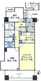 オリンピアード麻布霞坂 6階 間取り図