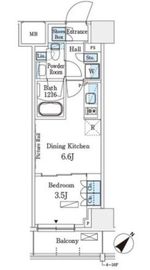 パークアクシス横浜伊勢佐木町通り 317 間取り図