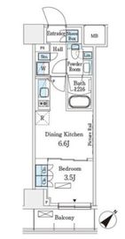 パークアクシス横浜伊勢佐木町通り 712 間取り図