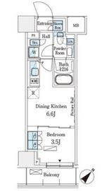 パークアクシス横浜伊勢佐木町通り 1018 間取り図